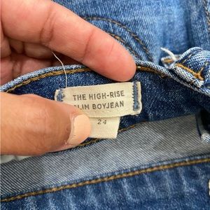 Madewell high rise slim boyfriend jean